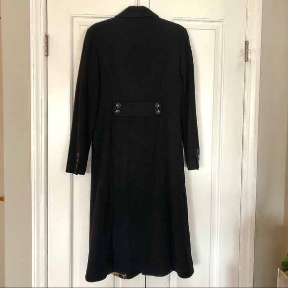 Kenneth Cole Wool/Cashmere Classic long coat Black - Picture 3 of 8